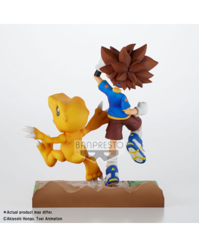 DIGIMON - Taichi & Agumon - Figurine DXF-Adventure Archives 15cm