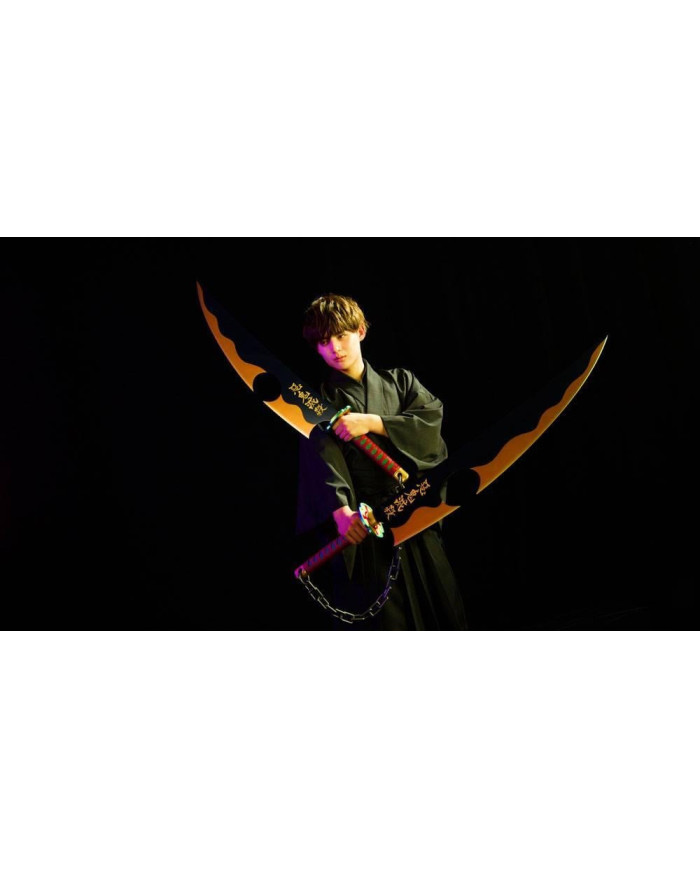 DEMON SLAYER - Nichirin Tengen Uzui Sword - Réplique Proreplica 110cm