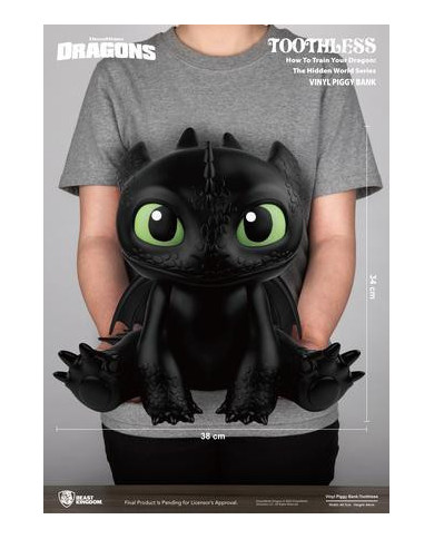 DRAGONS - Krokmou - Tirelire 34cm