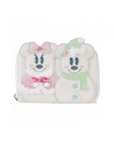 Portefeuille Loungefly - Mickey & Minnie Pastel Snowman