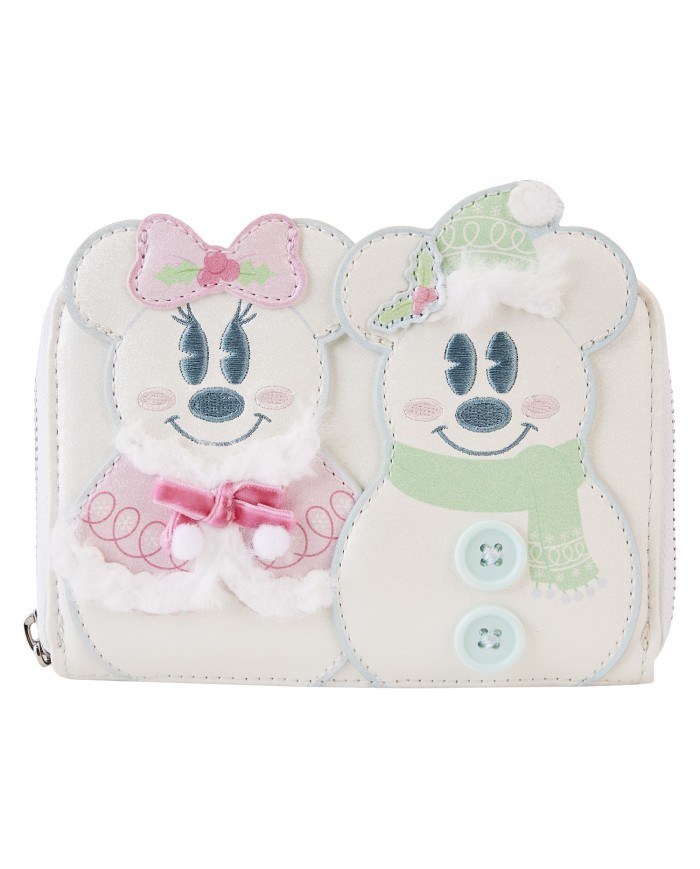 Portefeuille Loungefly - Mickey & Minnie Pastel Snowman