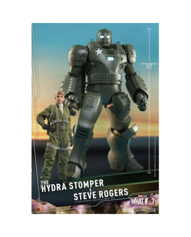 MARVEL - Hydra Stomper & Steve Rogers (What if...?) - Statuettes 56cm