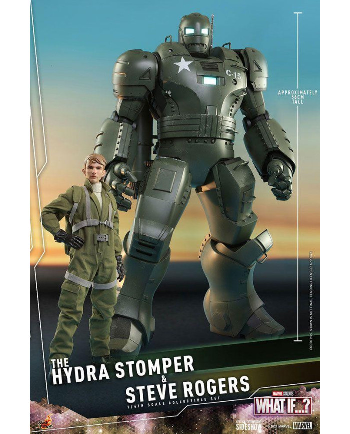 MARVEL - Hydra Stomper & Steve Rogers (What if...?) - Statuettes 56cm