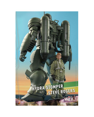 MARVEL - Hydra Stomper & Steve Rogers (What if...?) - Statuettes 56cm