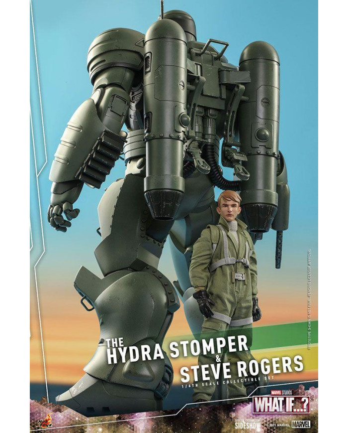 MARVEL - Hydra Stomper & Steve Rogers (What if...?) - Statuettes 56cm