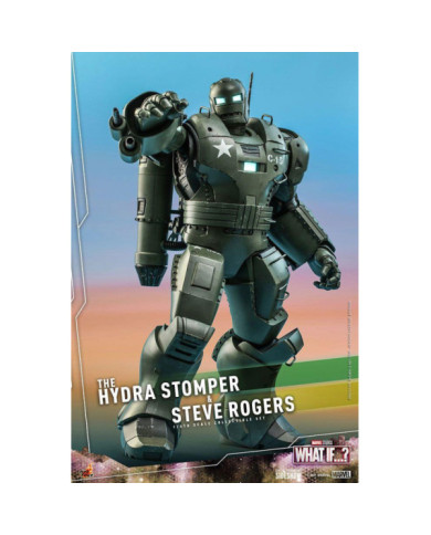 MARVEL - Hydra Stomper & Steve Rogers (What if...?) - Statuettes 56cm