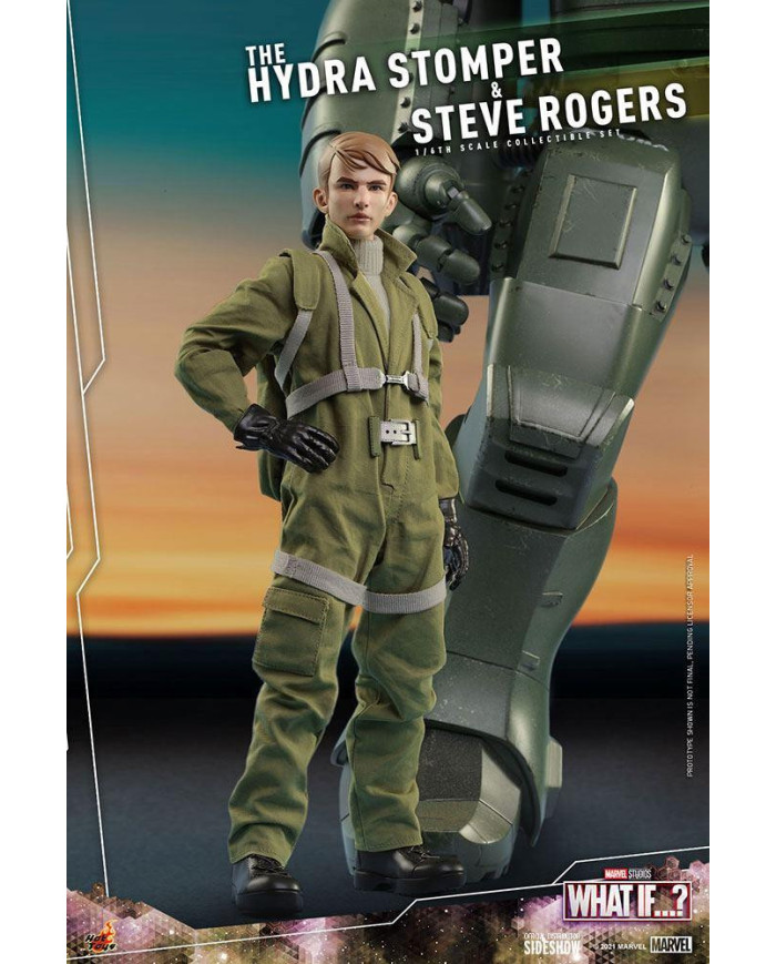 MARVEL - Hydra Stomper & Steve Rogers (What if...?) - Statuettes 56cm