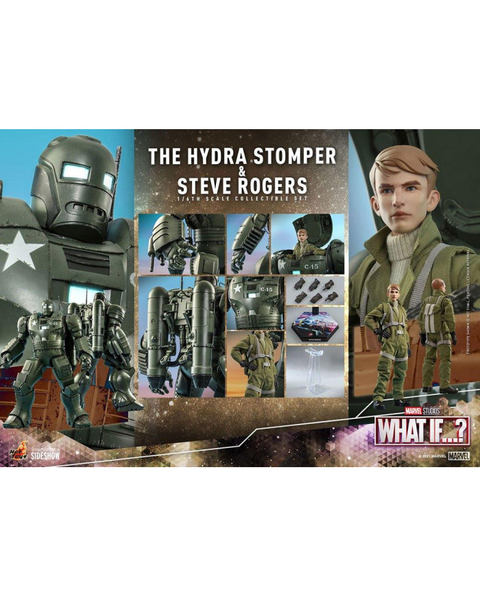 MARVEL - Hydra Stomper & Steve Rogers (What if...?) - Statuettes 56cm
