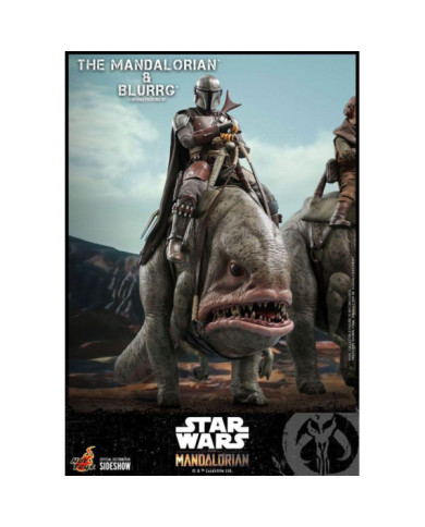 STAR WARS - Mandalorian & Blurrg - Pack de 2 figurines 37cm