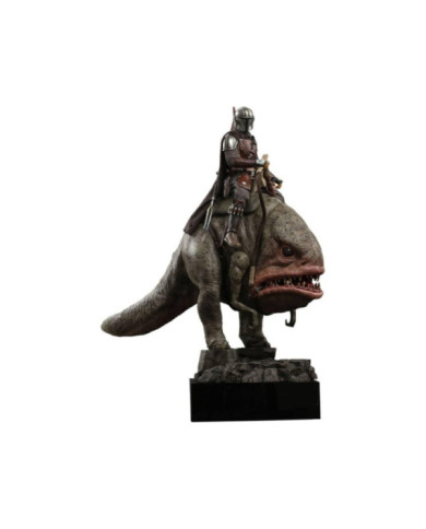 STAR WARS - Mandalorian & Blurrg - Pack de 2 figurines 37cm