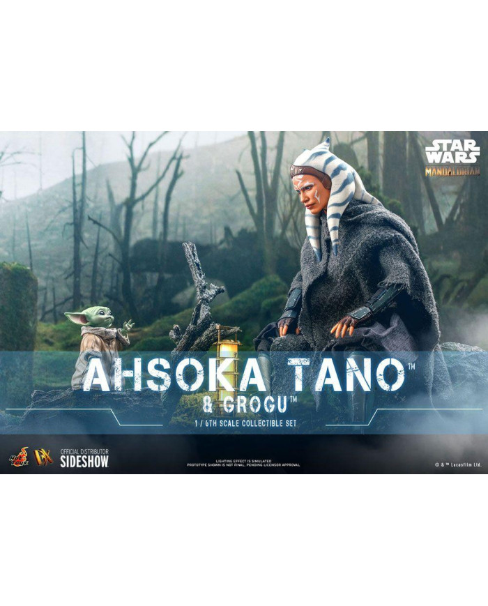 THE MANDALORIAN - Ahsoka & Grogu - Pack 2 figurines articulées 29cm