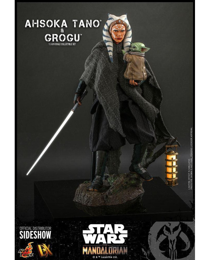 THE MANDALORIAN - Ahsoka & Grogu - Pack 2 figurines articulées 29cm