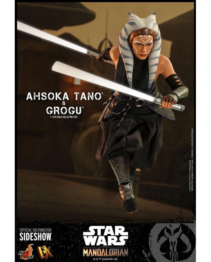 THE MANDALORIAN - Ahsoka & Grogu - Pack 2 figurines articulées 29cm