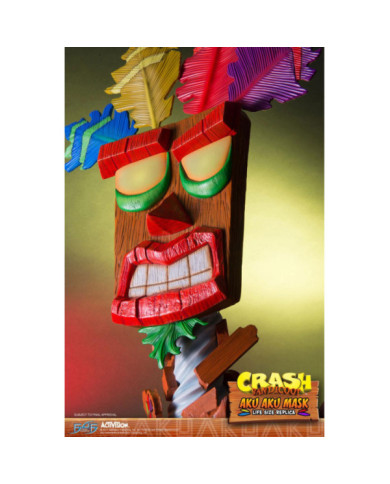 CRASH BANDICOOT - Masque taille réelle Aku Aku - 65cm