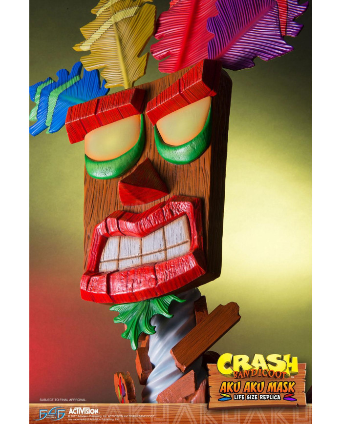 CRASH BANDICOOT - Masque taille réelle Aku Aku - 65cm