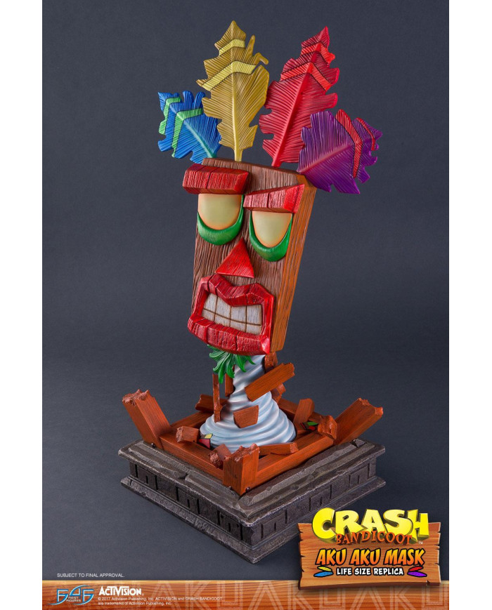 CRASH BANDICOOT - Masque taille réelle Aku Aku - 65cm