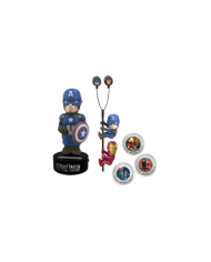 MARVEL - GIFT Set Body Knocker Scalers Hubsnaps - Captain America