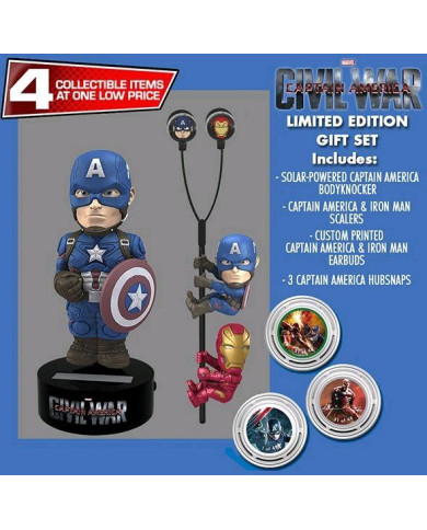 MARVEL - GIFT Set Body Knocker Scalers Hubsnaps - Captain America
