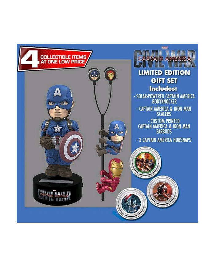 MARVEL - GIFT Set Body Knocker Scalers Hubsnaps - Captain America
