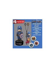 MARVEL - GIFT Set Body Knocker Scalers Hubsnaps - Captain America