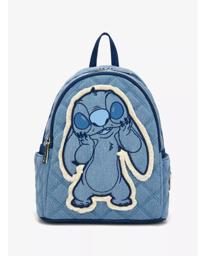 Sac à dos Loungefly - Stitch Denim Patchwork Exclusive