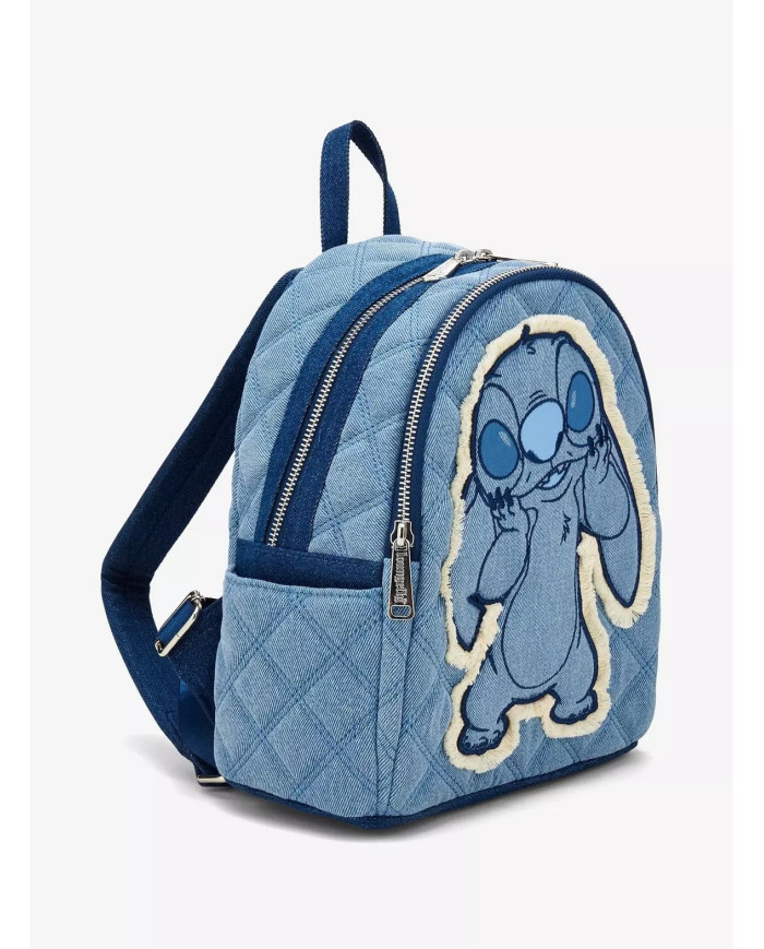 Sac à dos Loungefly - Stitch Denim Patchwork Exclusive