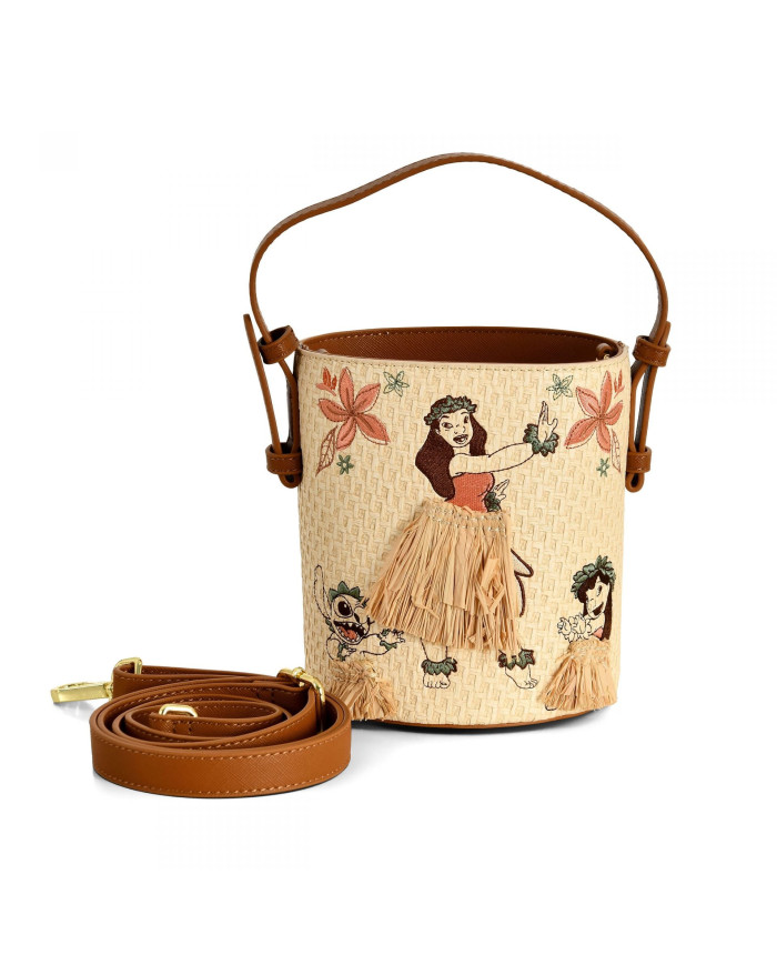 Sac à bandoulière Loungefly - Lilo & Stitch Hula Group Floral Bucket Exclusive