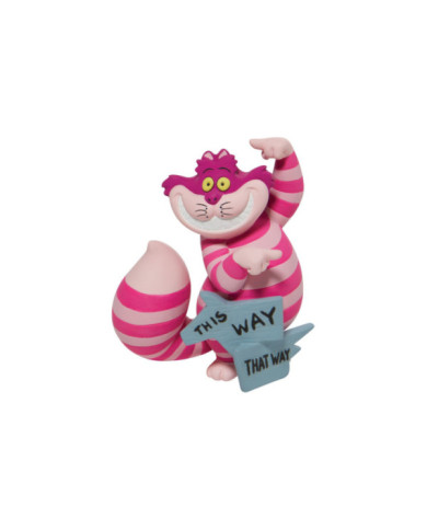 Disney Showcase Collection - Figurine Chat du Cheshire "Par ici"