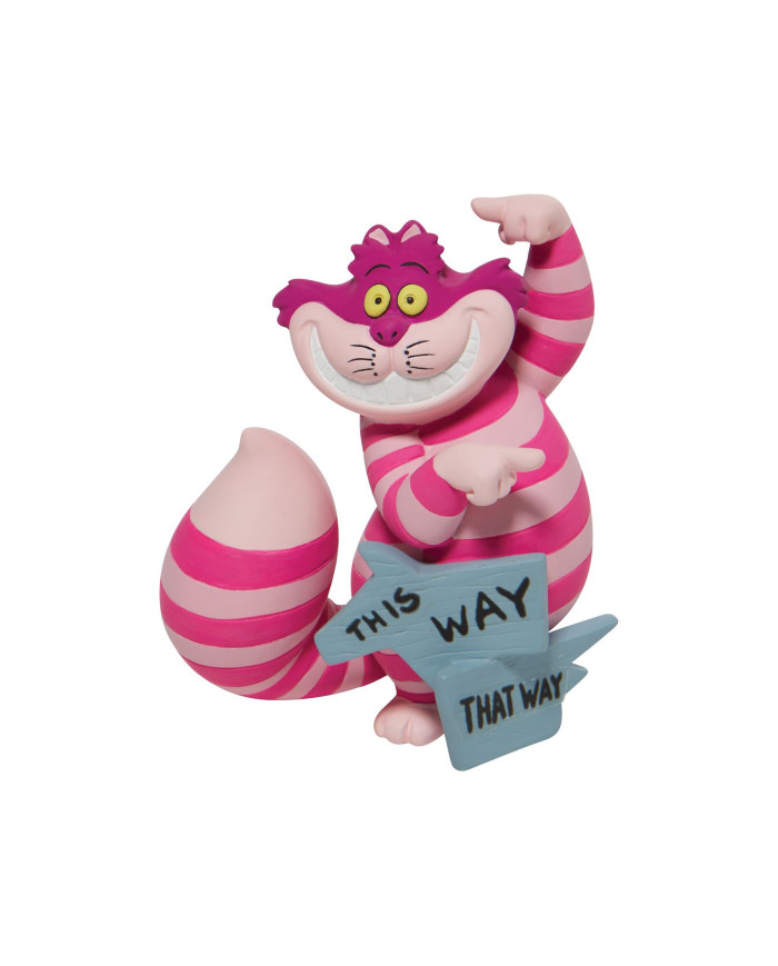 Disney Showcase Collection - Figurine Chat du Cheshire "Par ici"