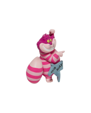 Disney Showcase Collection - Figurine Chat du Cheshire "Par ici"