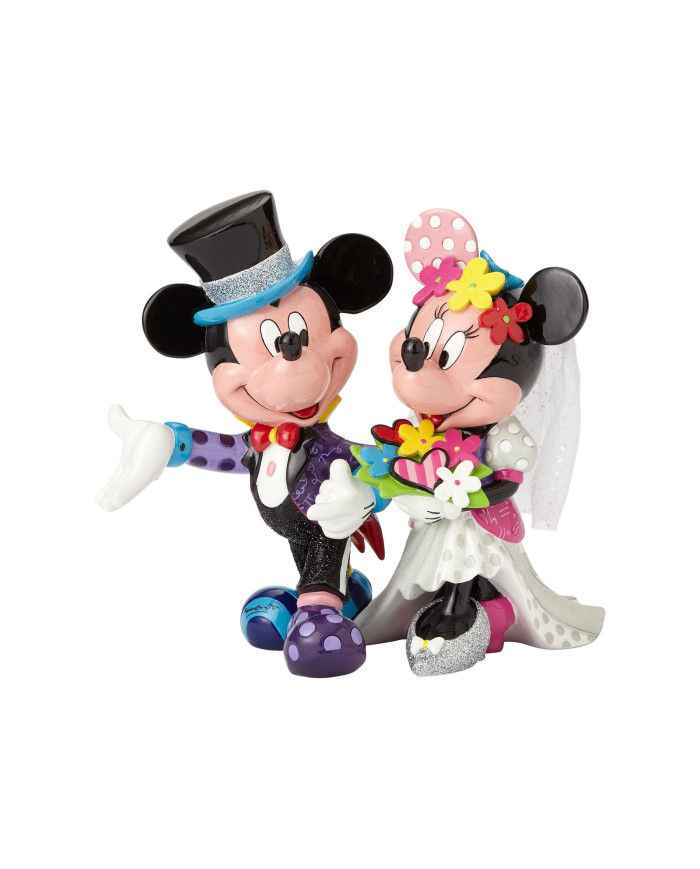 Disney by Britto - Figurine Mickey et Minnie mariage