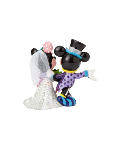 Disney by Britto - Figurine Mickey et Minnie mariage