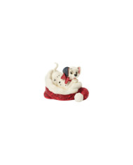Disney Traditions - Mini 101 Dalmatiens Avec Bonnet De Père Noël