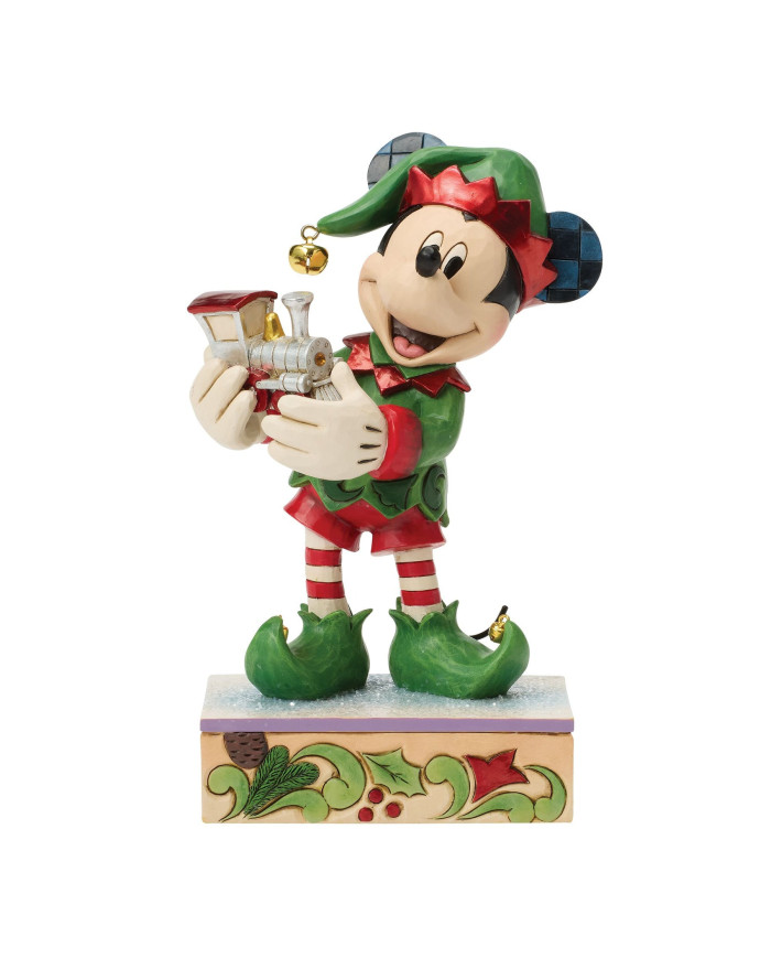 Disney Traditions - Mickey L'elfe Avec Le Train Édition Spéciale