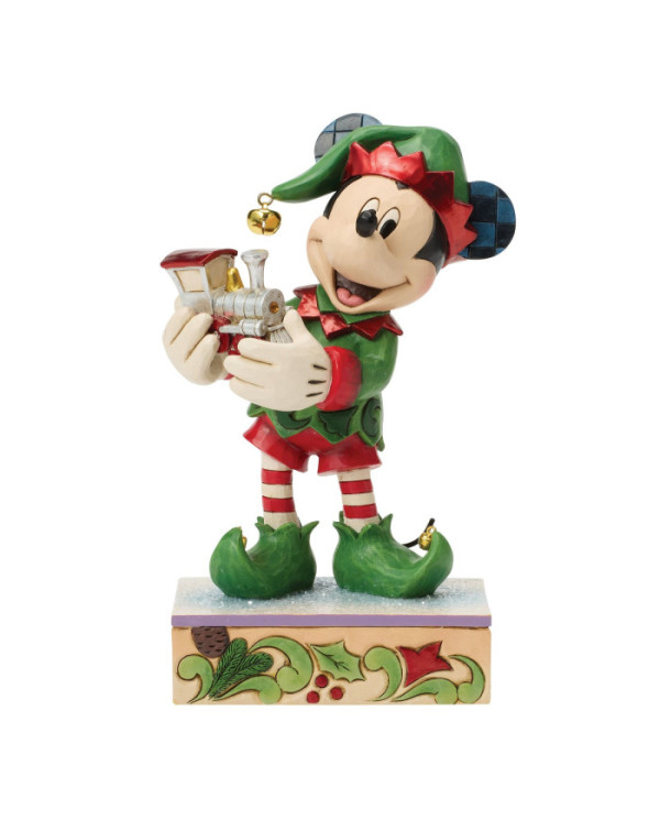 Disney Traditions - Mickey L'elfe Avec Le Train Édition Spéciale
