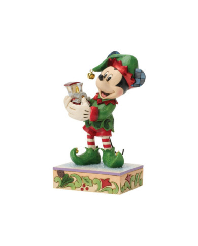 Disney Traditions - Mickey L'elfe Avec Le Train Édition Spéciale