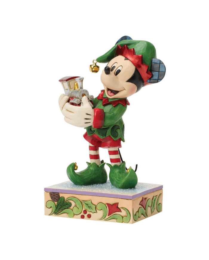 Disney Traditions - Mickey L'elfe Avec Le Train Édition Spéciale