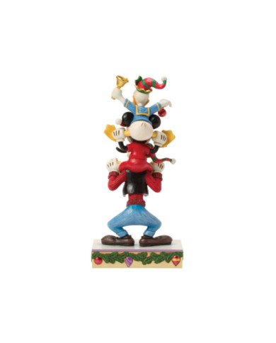 Disney Traditions - Figurine Mickey Donald et Dingo