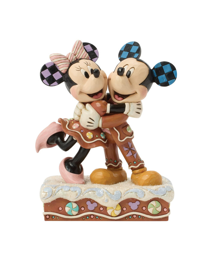Disney Traditions - Figurine Mickey et Minnie Pain d'épice