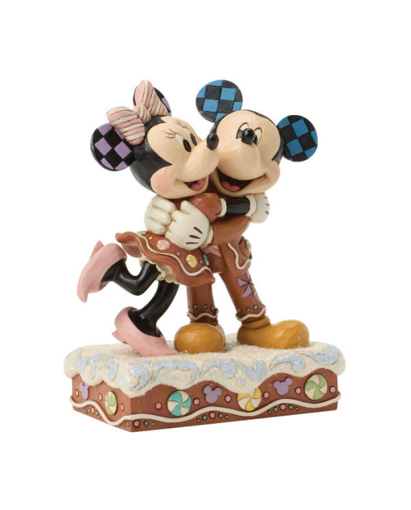 Disney Traditions - Figurine Mickey et Minnie Pain d'épice