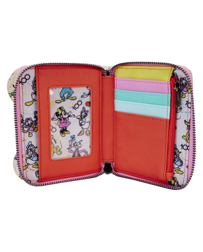 Portefeuille Loungefly - Disney 100 Mickey & Friends AOP Iridescent