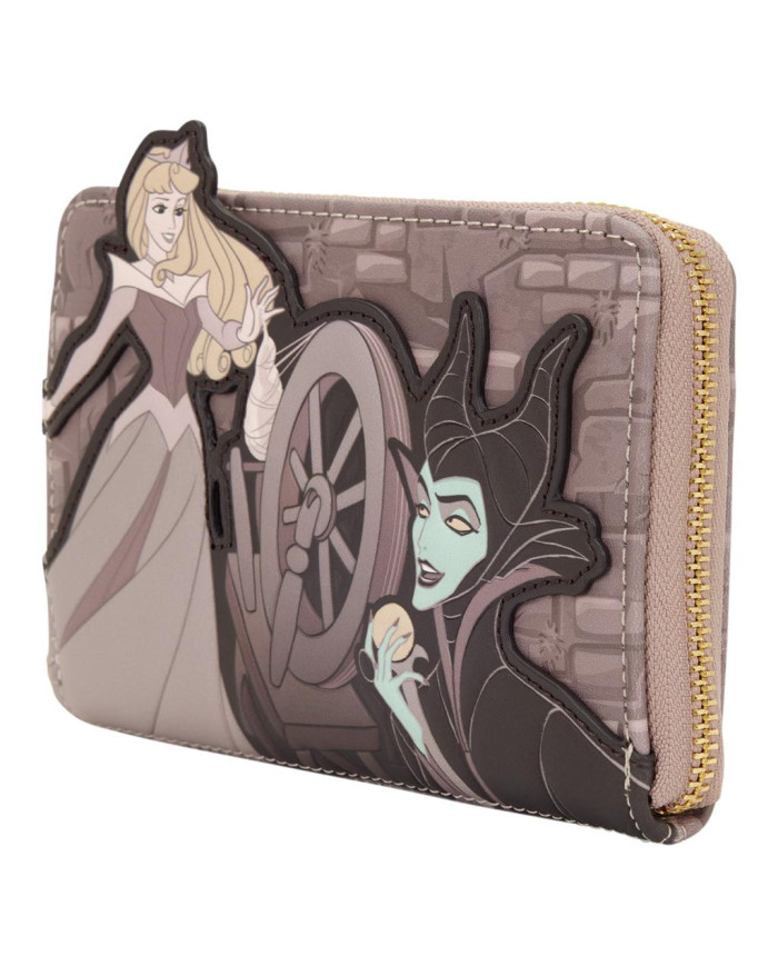 Portefeuille Loungefly - La Belle au Bois Dormant & Maléfique Spinning Wheel