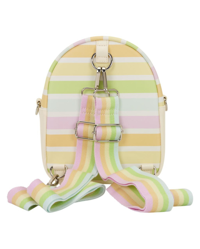 Sac convertible Loungefly - Mickey & Friends Rainbow Stripes