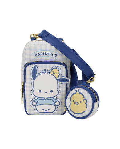 Sac à bandoulière Loungefly - Sanrio Pochacco Gingham Cellphone