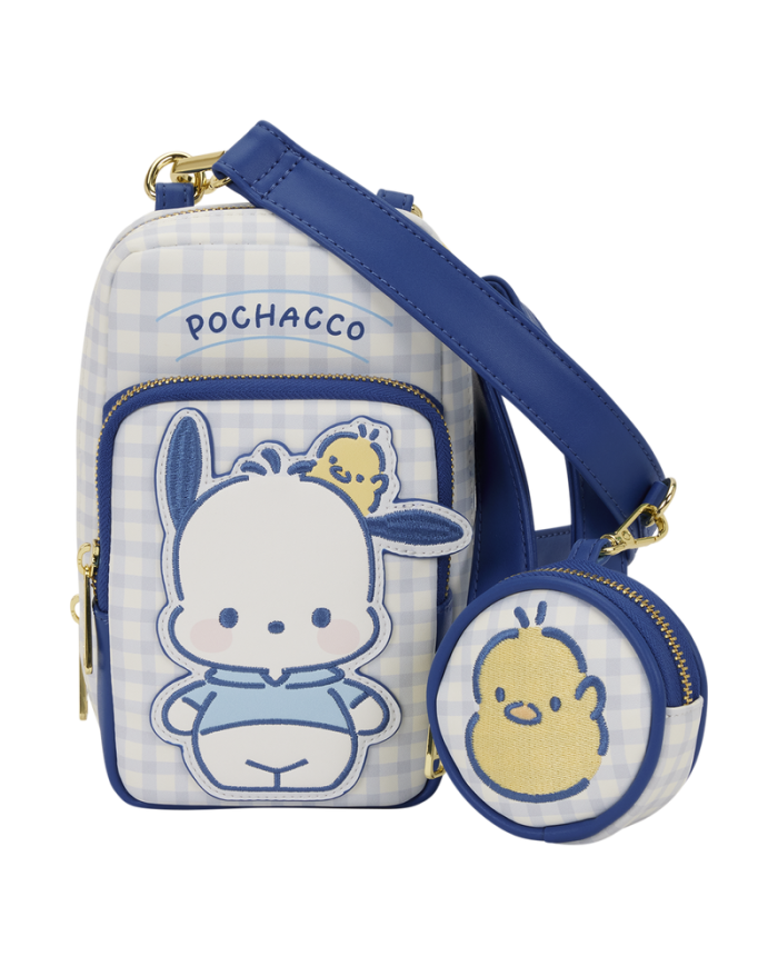 Sac à bandoulière Loungefly - Sanrio Pochacco Gingham Cellphone