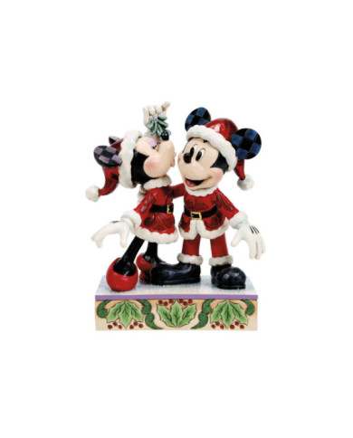 Disney Traditions - Figurine Mickey et Minnie sous le Gui