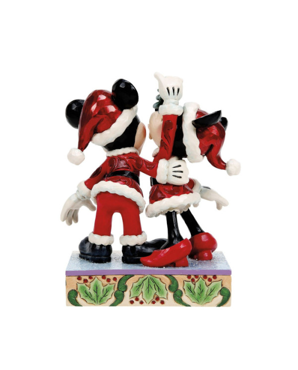 Disney Traditions - Figurine Mickey et Minnie sous le Gui