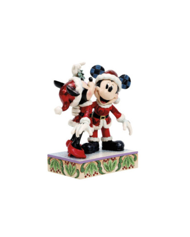 Disney Traditions - Figurine Mickey et Minnie sous le Gui