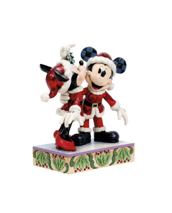 Disney Traditions - Figurine Mickey et Minnie sous le Gui