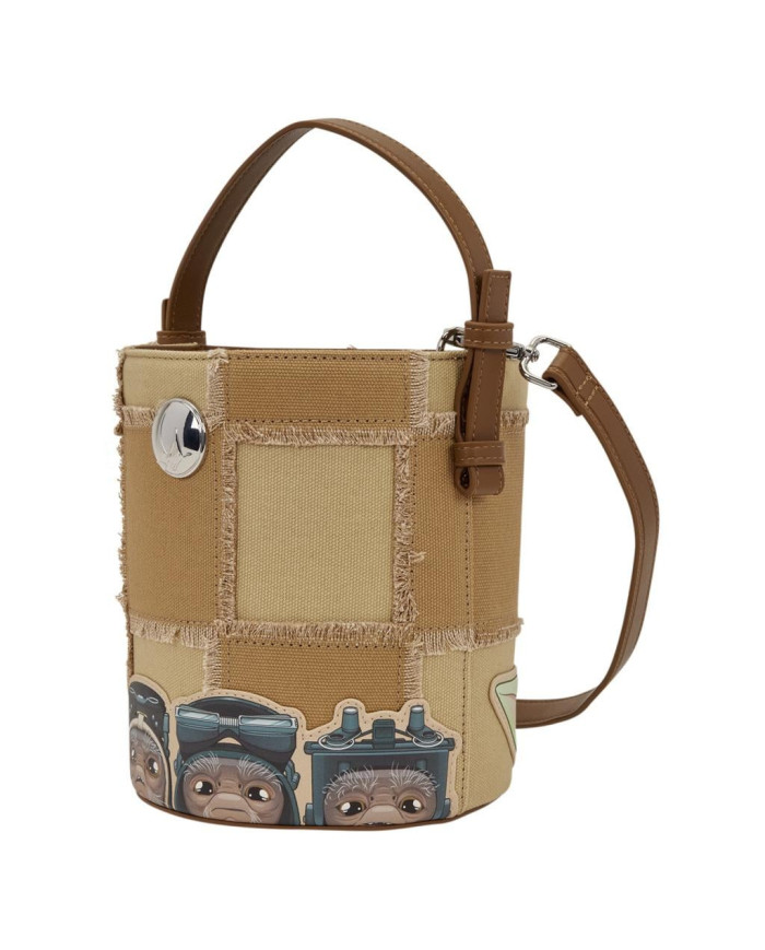 Sac à bandoulière Loungefly - The Mandalorian Grogu & Anzellan Drawstring Bucket